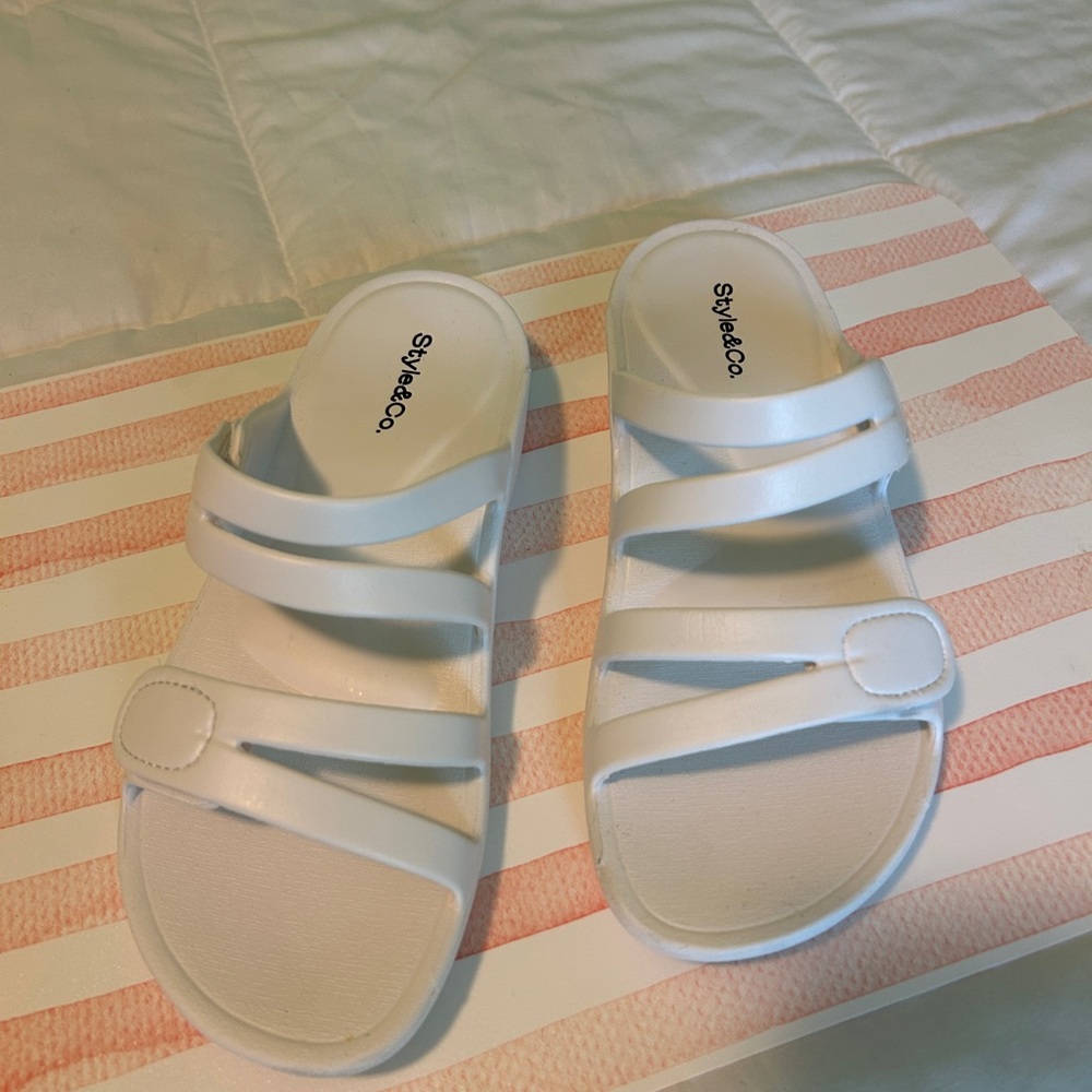 White Strappy Sandals